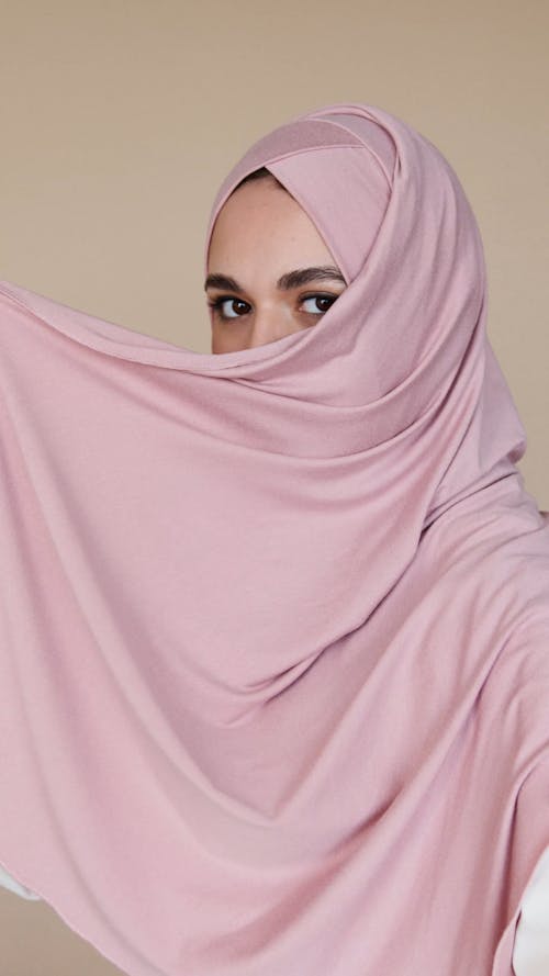 Woman Wearing Pink Hijab