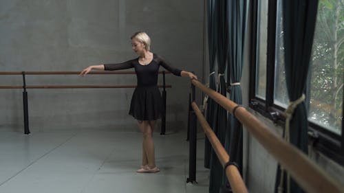 Woman Practicing Ballet