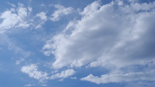 Time-Lapse Video of White Clouds and Blue Sky
