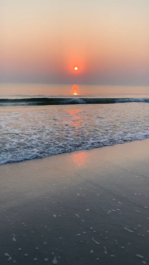 View of Sunset from the Beach