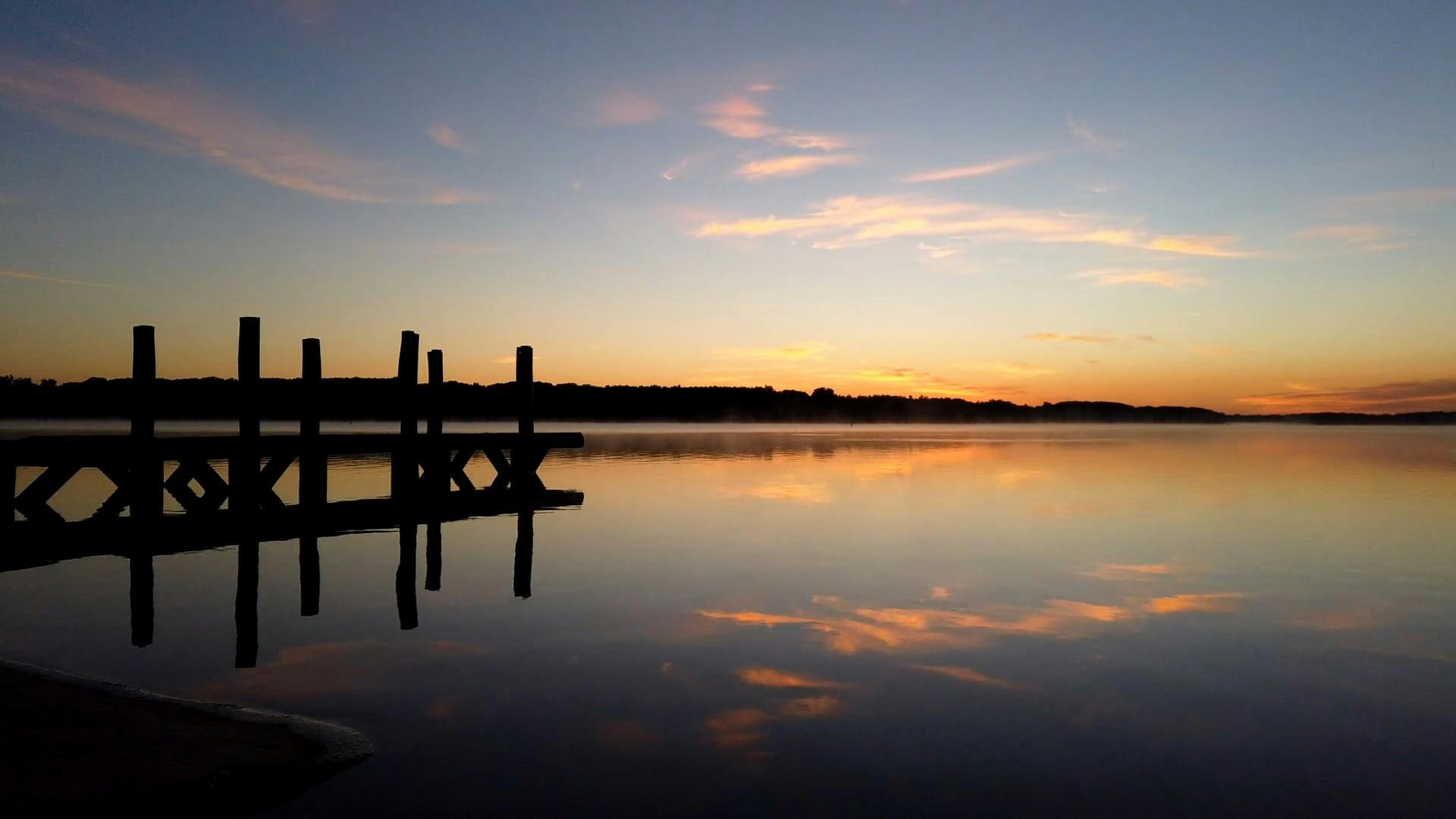 TimeLapse Video of Placid Lake During Sunrise · Free Stock Video