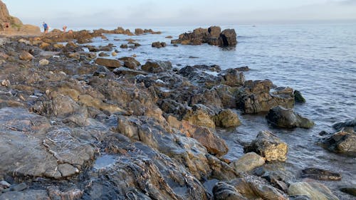 Video Footage Of Rocks Formation In Te Seashore
