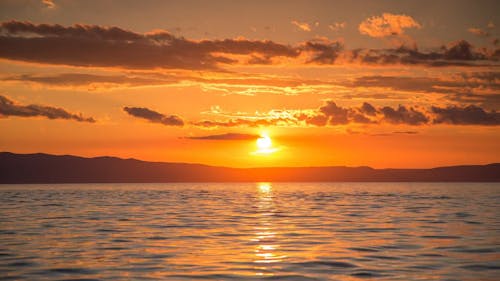 Sunset Viewing In A Time Lapse Video