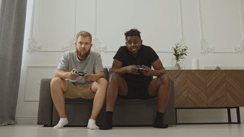 Friends Playing Video Game