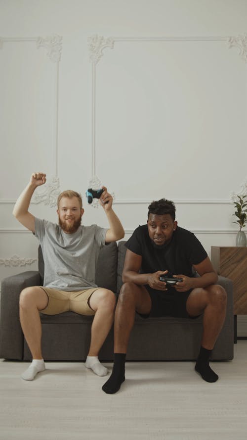 Friends Playing Video Game