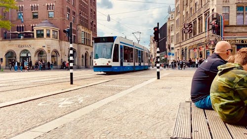 Beautiful View of Tramways of Amsterdam