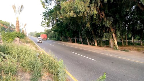 Vehicles Traveling on Road