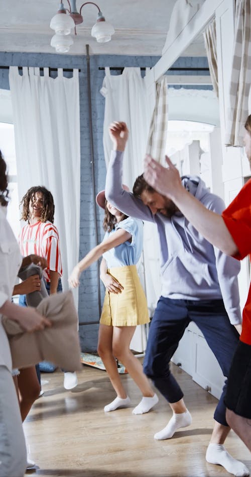 Group of Friends Having Fun Dancing