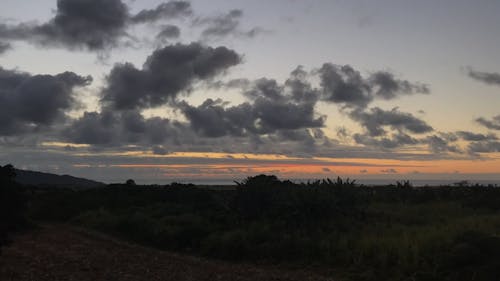 Time-Lapse of White Clouds During Sunrise