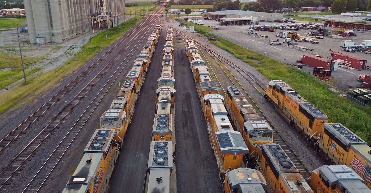 Radroachhd Train Video Drone Footage of Trains on Railroad Tracks Free Stock Video Footage ...