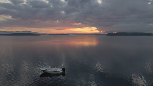Beautiful Calm Sunset View at a Ocean