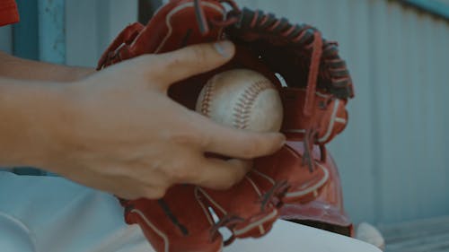 Close-Up View of Person Playing With Baseball