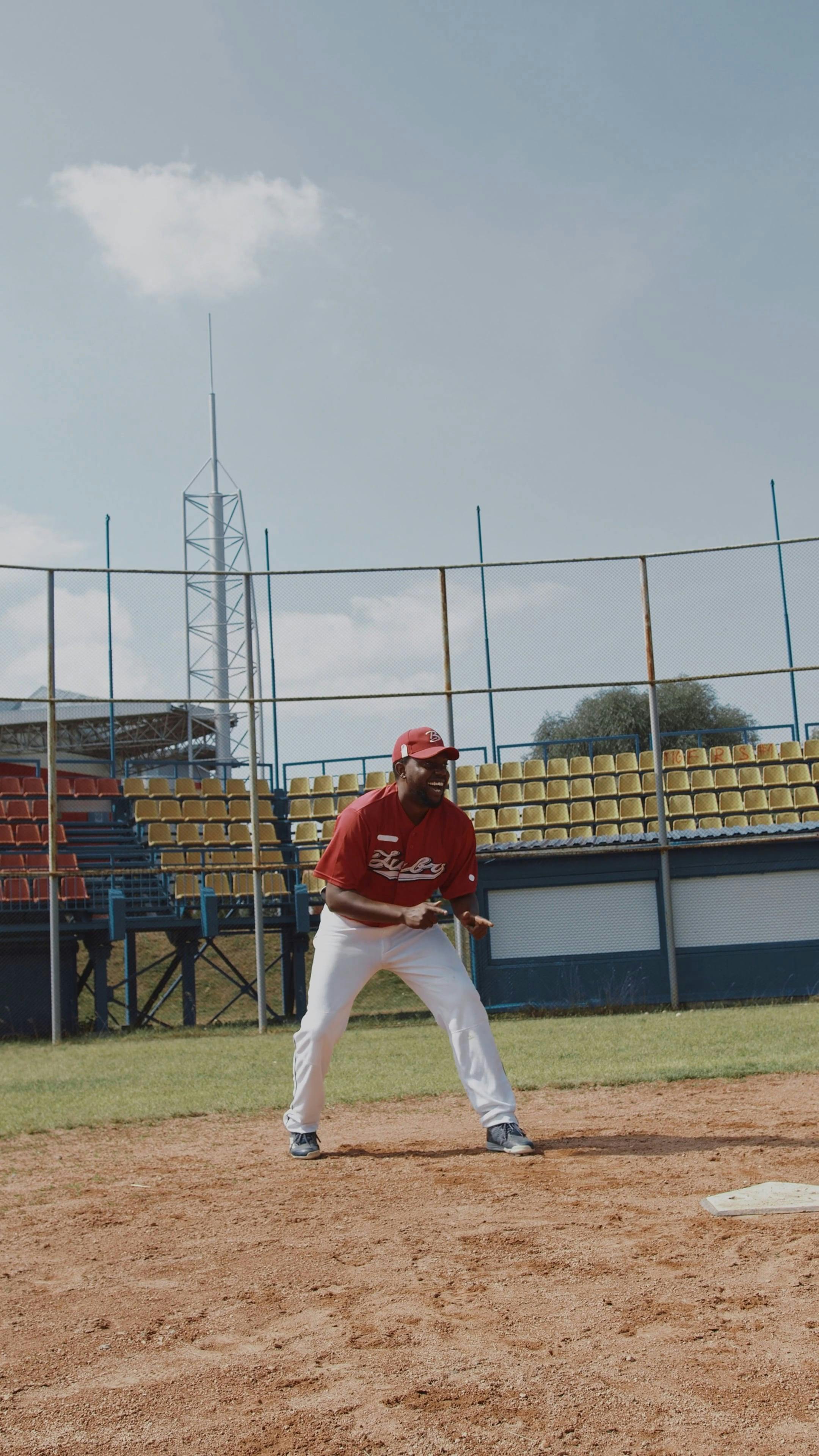 Two Baseball Players Happily Celebrating Their Victory · Free Stock Video