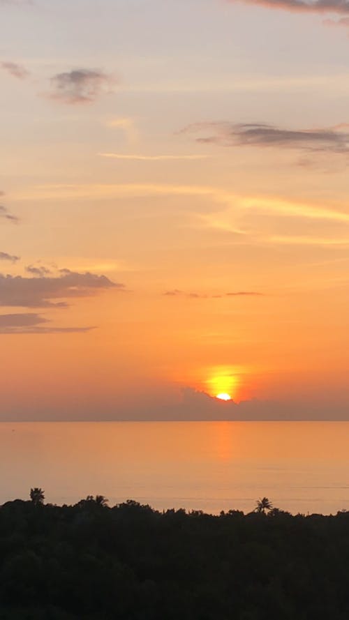 Golden Hour View at the Sea