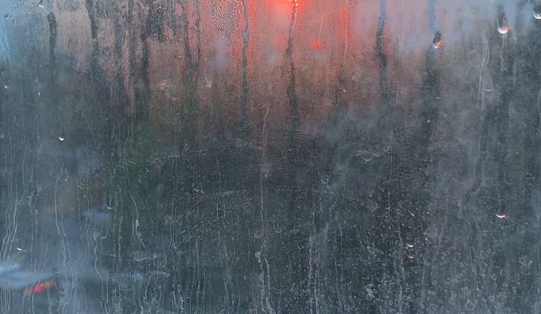 Window Glass 4k Sunset View from a Frosted Window Glass Free Stock Video Footage ...