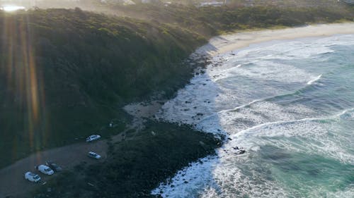 Drone Footage of a Beach