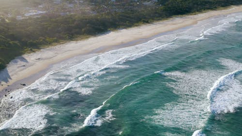 Drone Footage of a Beach During Daytime