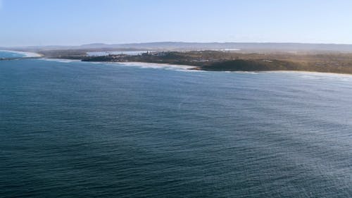 Drone Footage of Sea Across the Island