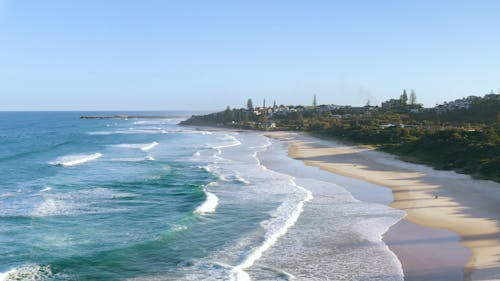 Drone Footage Of A Breach Front Community