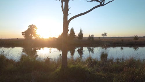 The Sunset View From The Lakeside