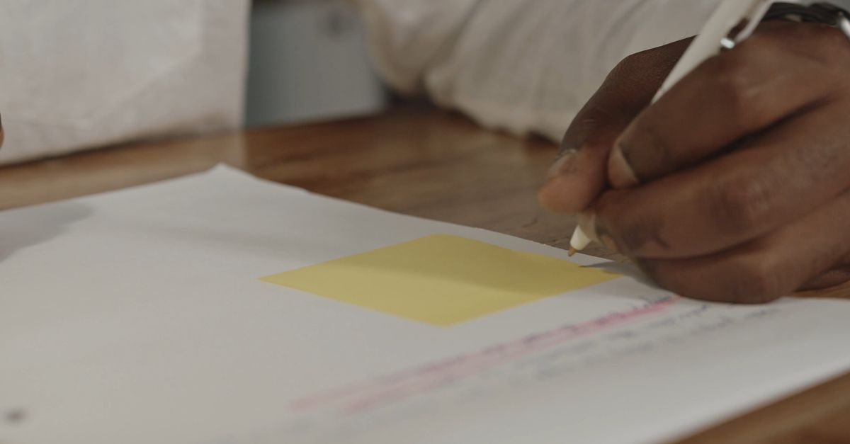 Notes Making Hd Guy Making Notes for his Work Free Stock Video Footage, Royalty-Free 4K ...