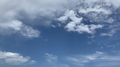 White Clouds Under Blue Sky