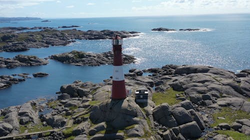 Arc Shot Of A Lighthouse Tower