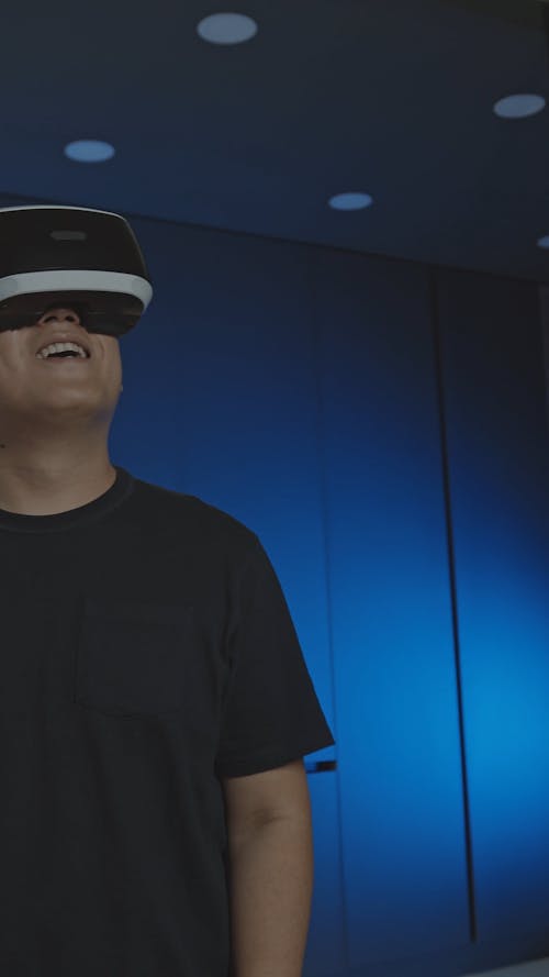 A Person Playing Virtual Reality Game