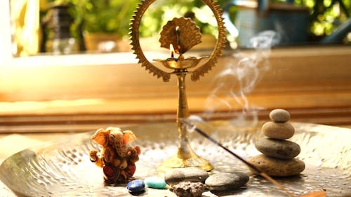  A Burning Incense Stick