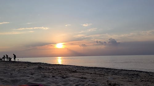 Time-Lapse Video of People on the Beach