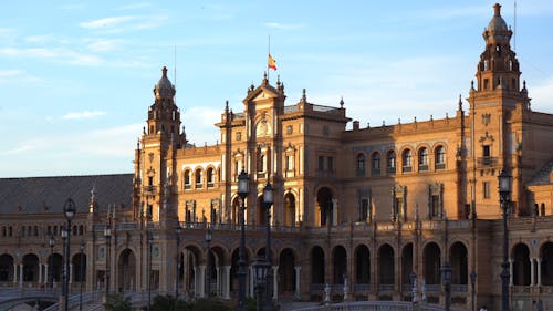 A Sunny Day at Plaza de España