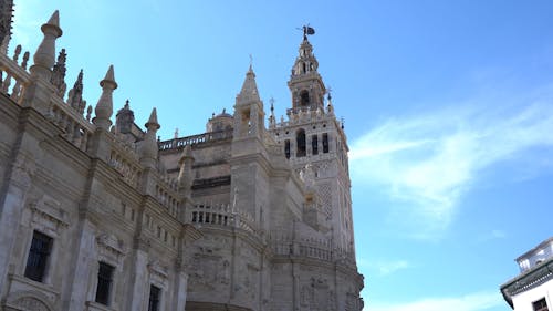 Low Angle Shot of Seville Cathedral