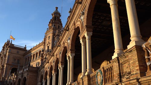 Low Angle Shot of Plaza de España