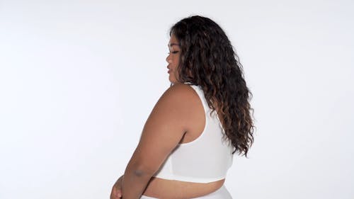 Plus Size Model Posing for Camera