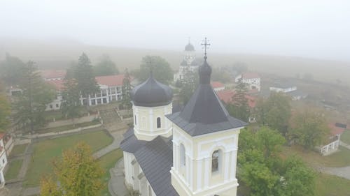 Aerial View of an Ancient Monument 