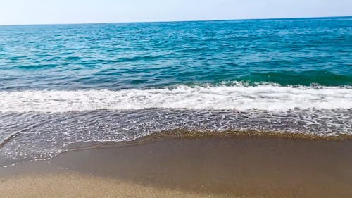 Slow Motion Footage of a Sea Waves