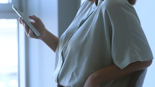 Woman Using Her Smart Phone