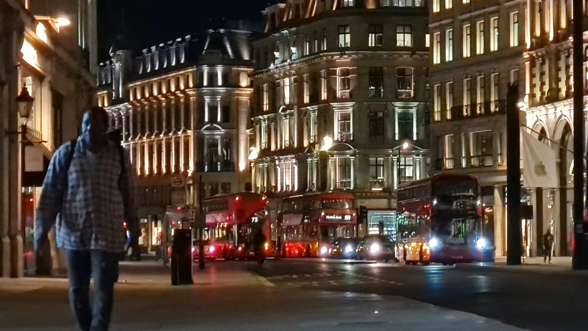 Central London During the Night · Free Stock Video