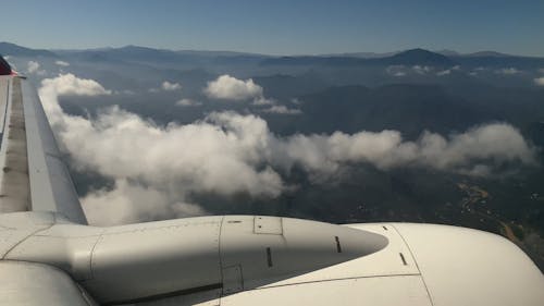 Mountain View from a Plane Window