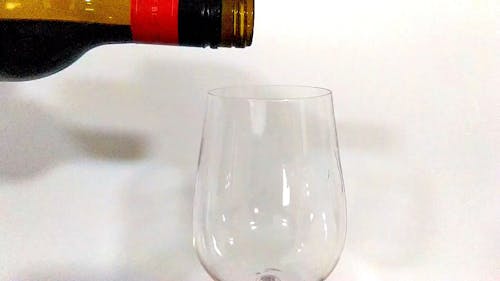 Pouring Wine in a Glass