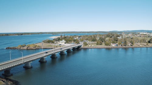 Aerial Footage of a Beautiful Town by the Bay