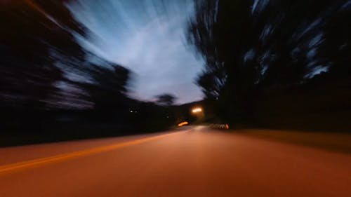 Time Lapse Footage of Driving During Evening