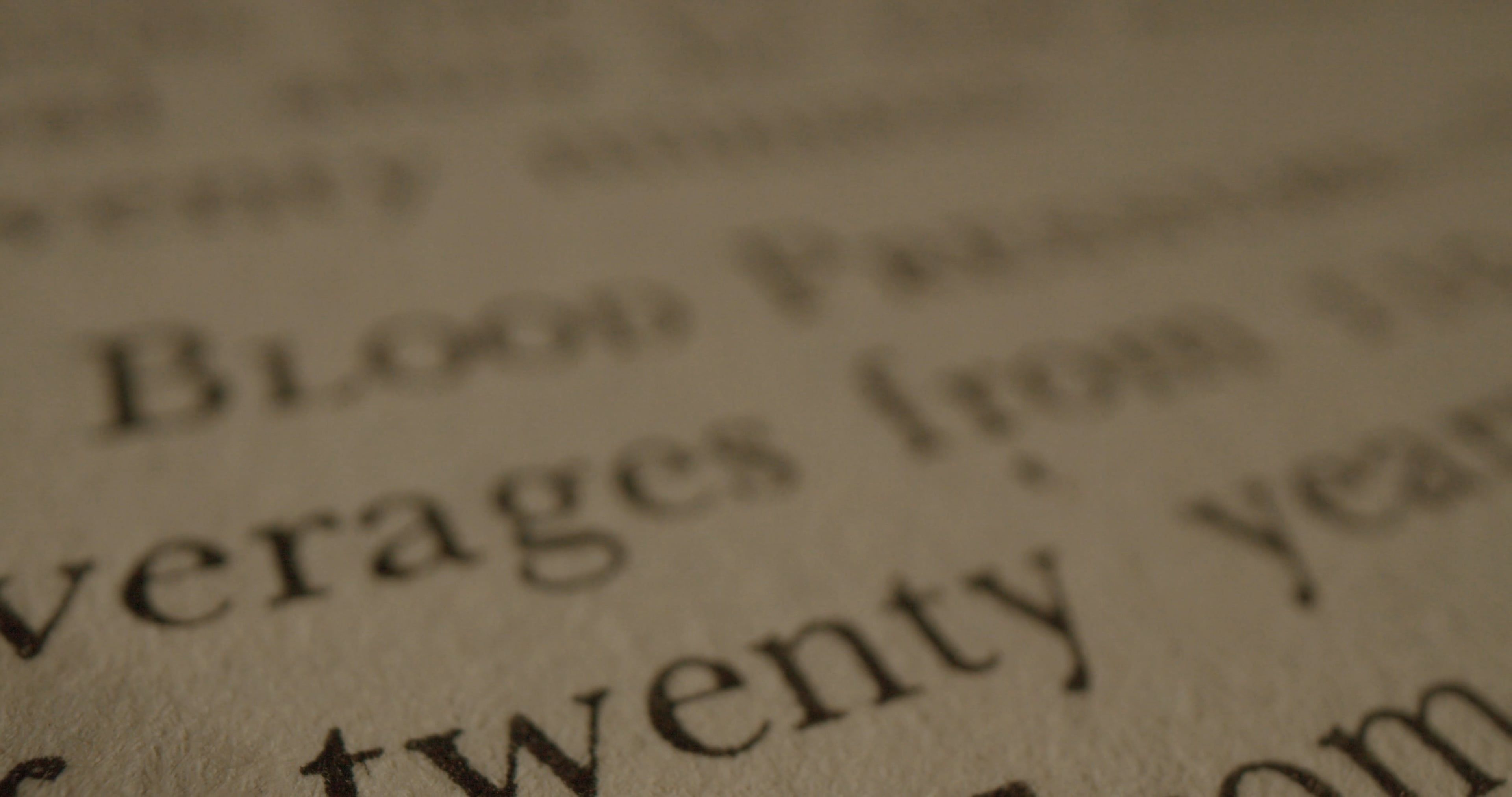 Zoom In Clip Of Text Written In A Book Free Stock Video