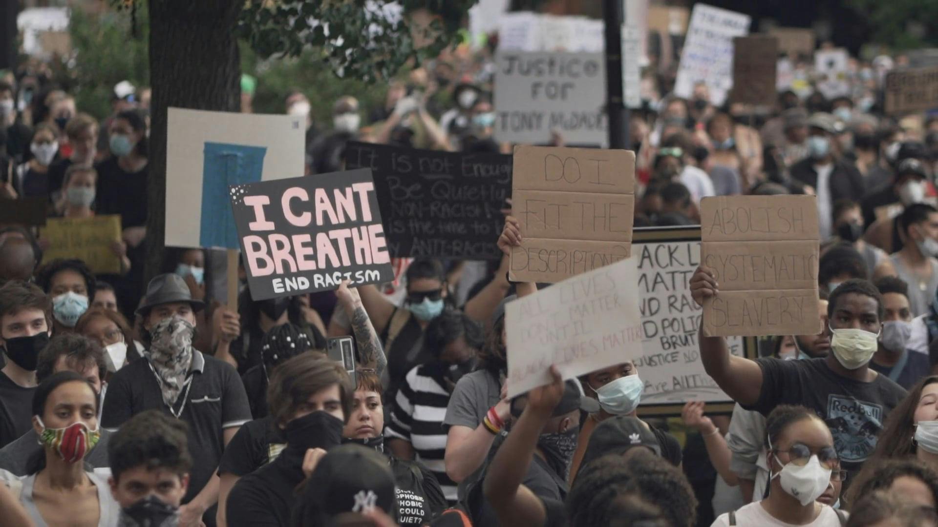 People Holding Banners · Free Stock Video