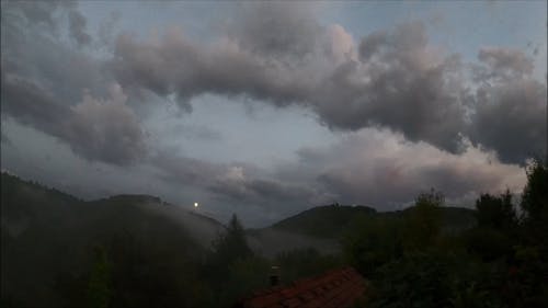Time Lapse Video of Cloud Movement over the Mountains