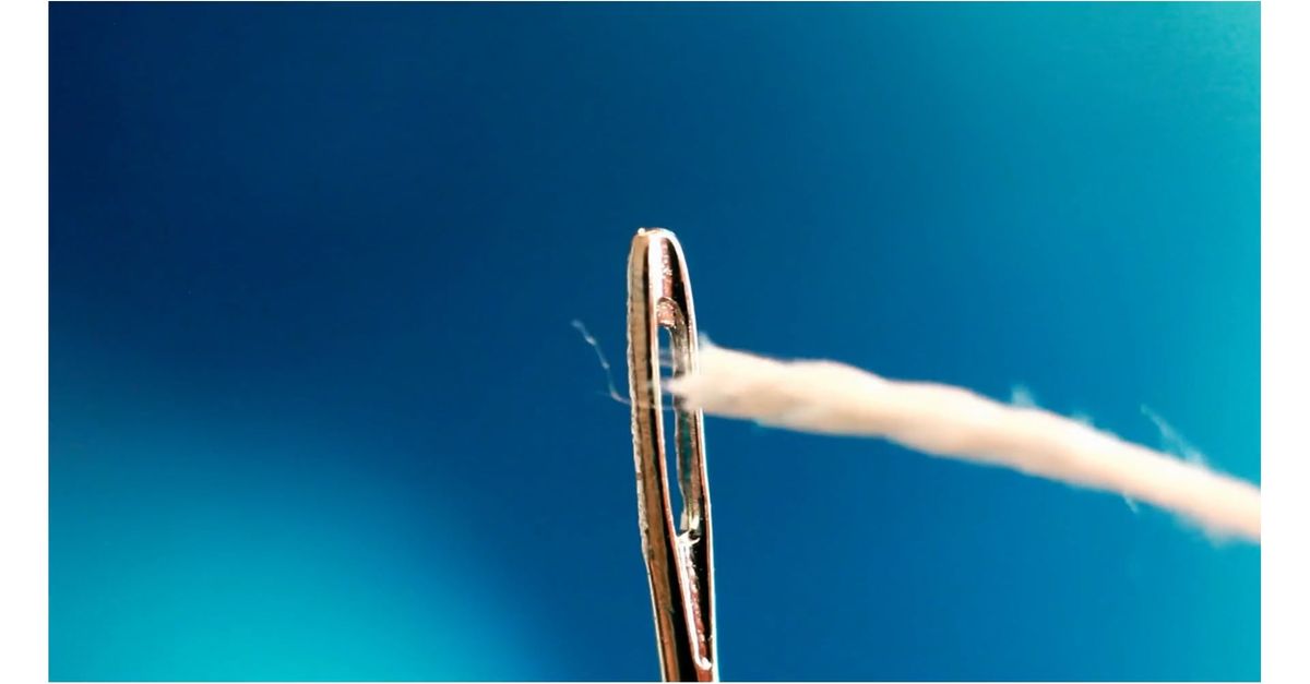 Threading String Through Shells Thread Going Through a Needle Hole Free Stock Video Footage, Royalty ...