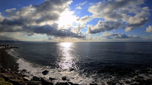 A Scenic View of a Seascape