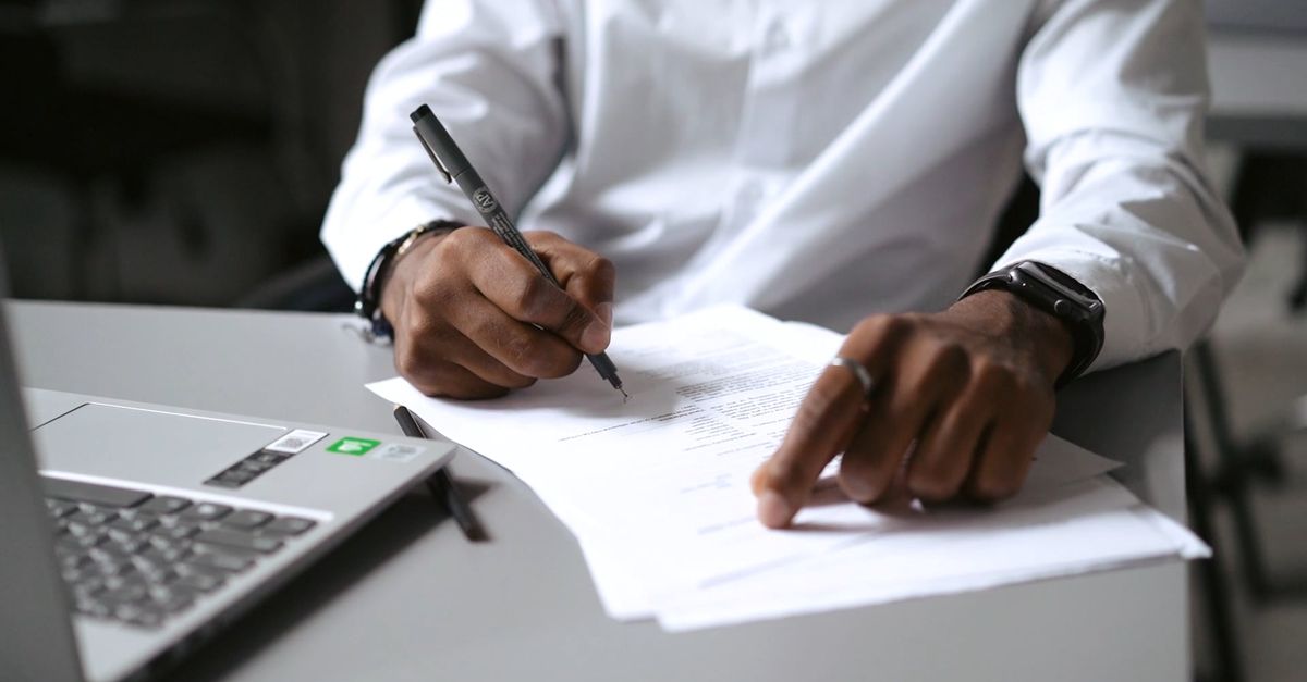 A Person Signing a Document Free Stock Video Footage, Royalty-Free 4K ...