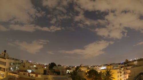 Time-Lapse Video of an Evening Sky 