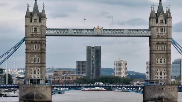 Tower Bridge over the River Thames in London, during the day.